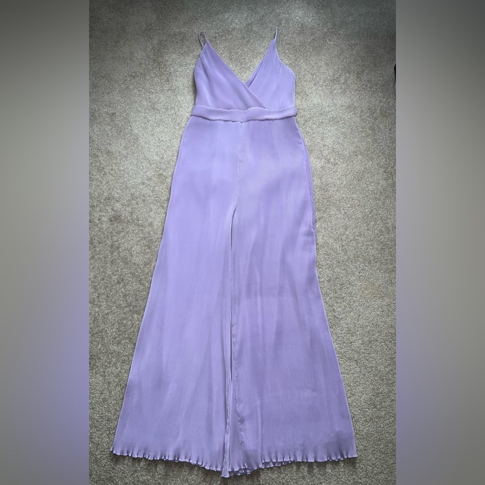 Astra Lavender Ribbed jumpsuit Size Large